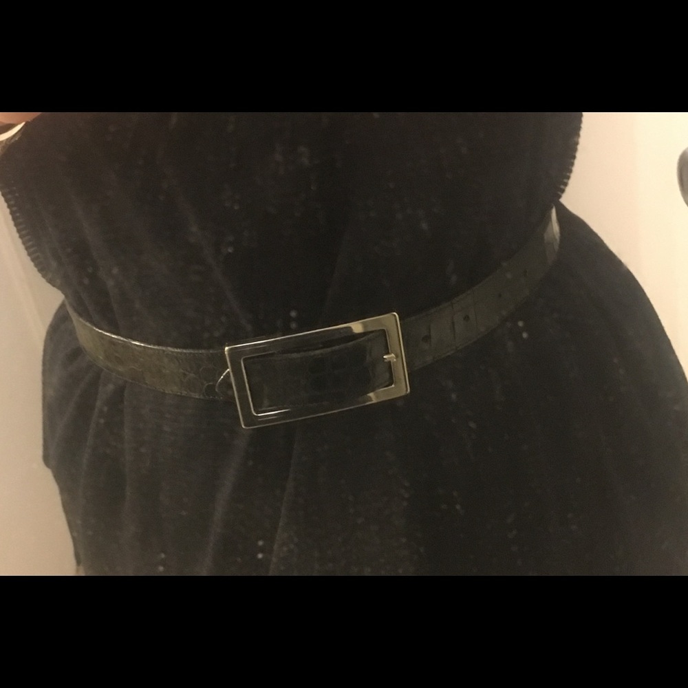 MCM Neiman Marcus Genuine Crocodile Black Belt